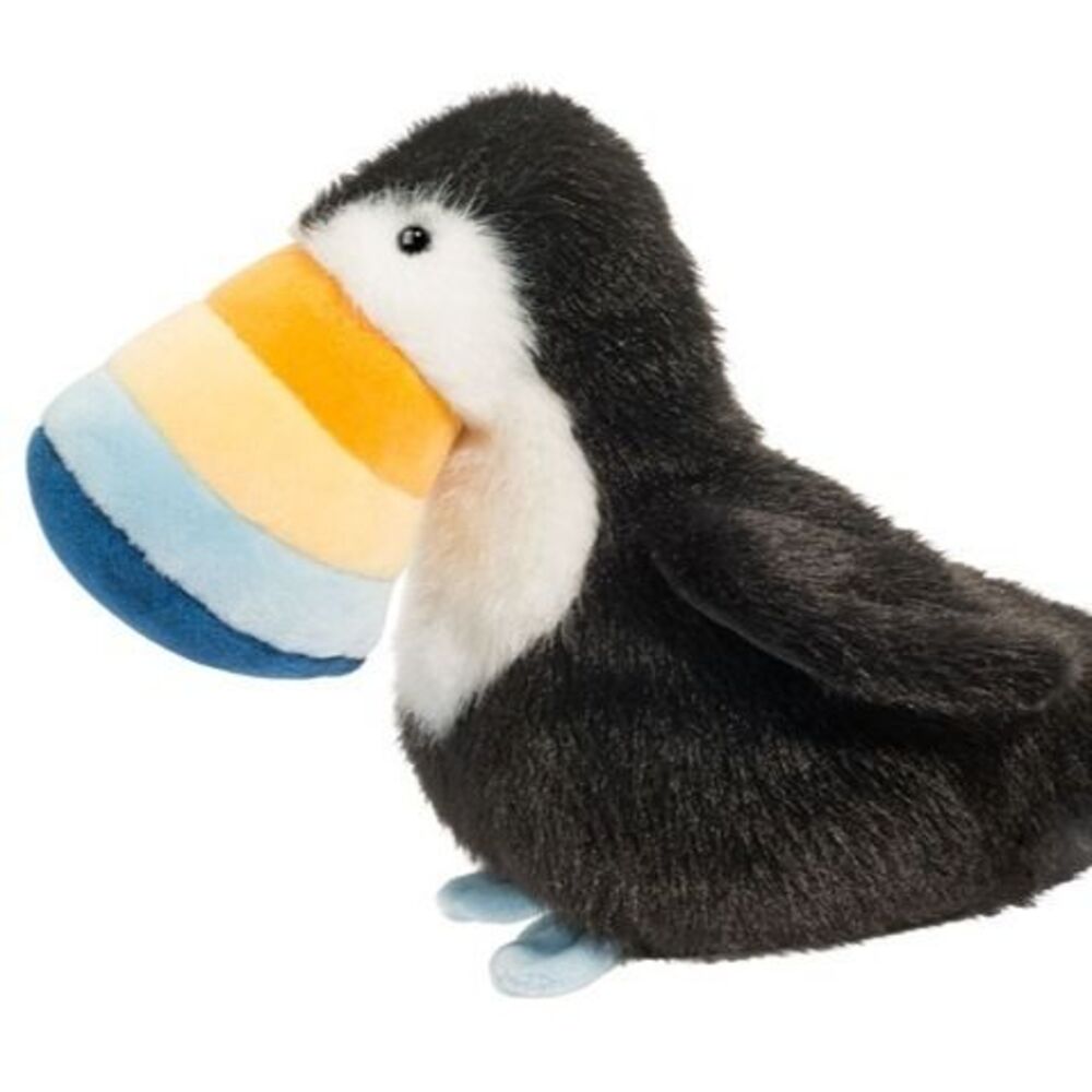 Todd 8" Toucan Muzzle Douglas Plush Tropical Bird Stuffed Animal Toco Parrot Toy